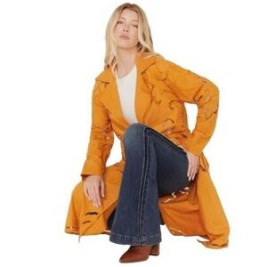 Free People Susanna Duster Cotton Line OVERSIZED XS